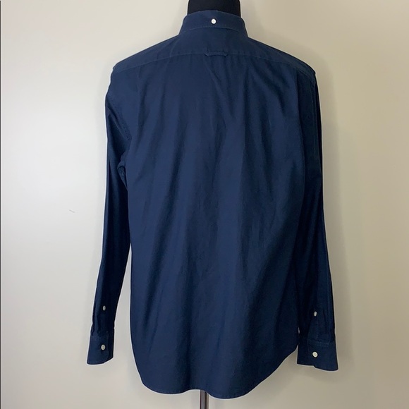 VINCE Dark Blue Button Down Shirt XL - Picture 4 of 5